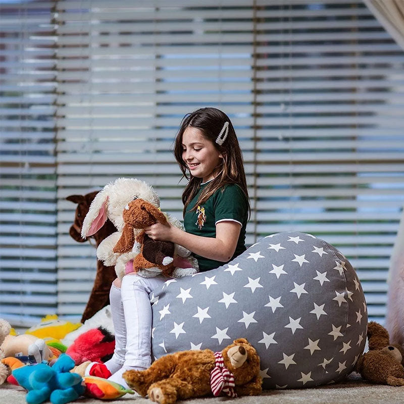 Kids' Beanbag Chair & Plush Toy Set