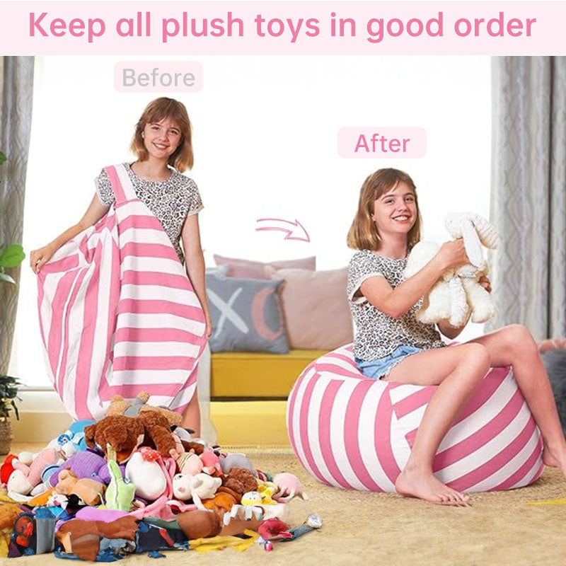 Kids' Beanbag Chair & Plush Toy Set
