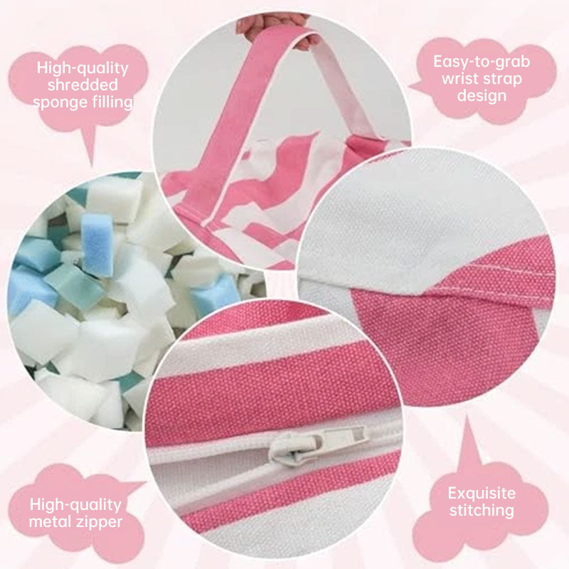 Kids' Beanbag Chair & Plush Toy Set